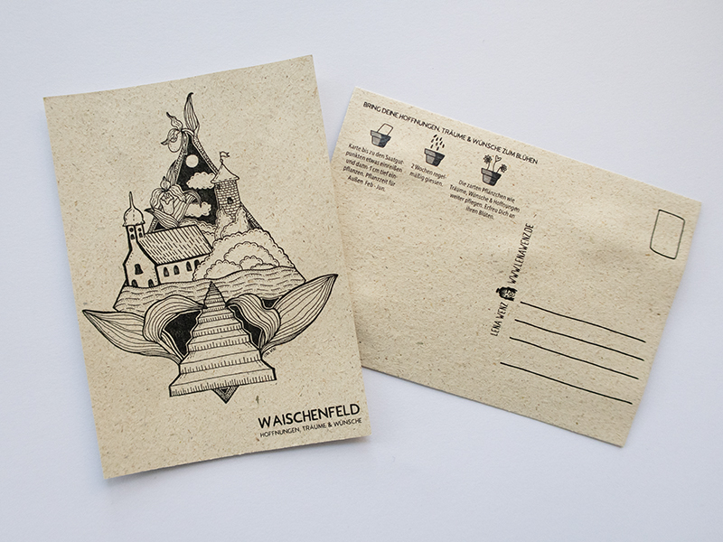Einpflanzbare Postkarte "Waischenfeld"