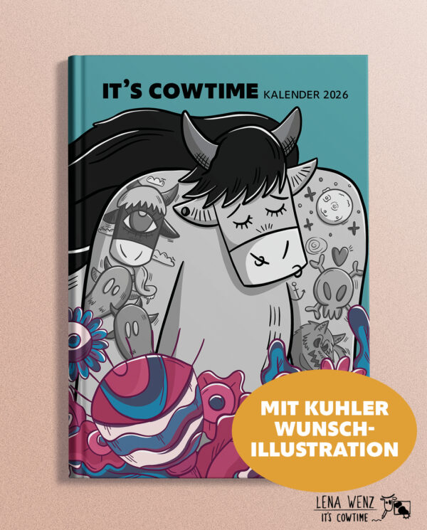 it's cowtime Kalender 2026 mit persönlicher Widmung