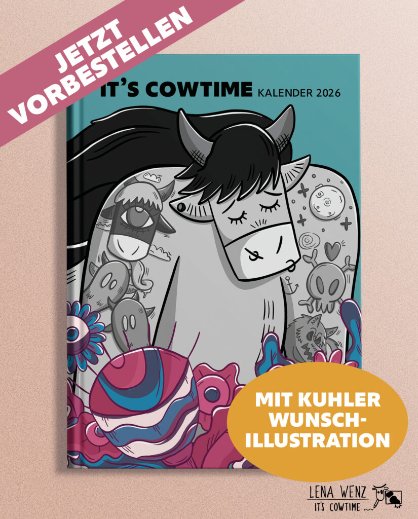 it's cowtime Kalender 2026 mit persönlicher Widmung