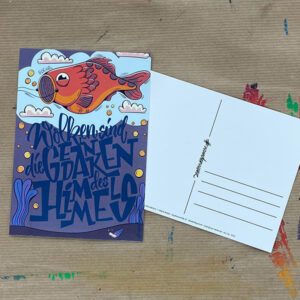 Postkarte "Wolken sind die Gedanken des Himmels"