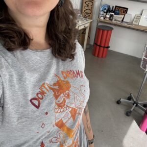 Unikat gesiebdrucktes Shirt